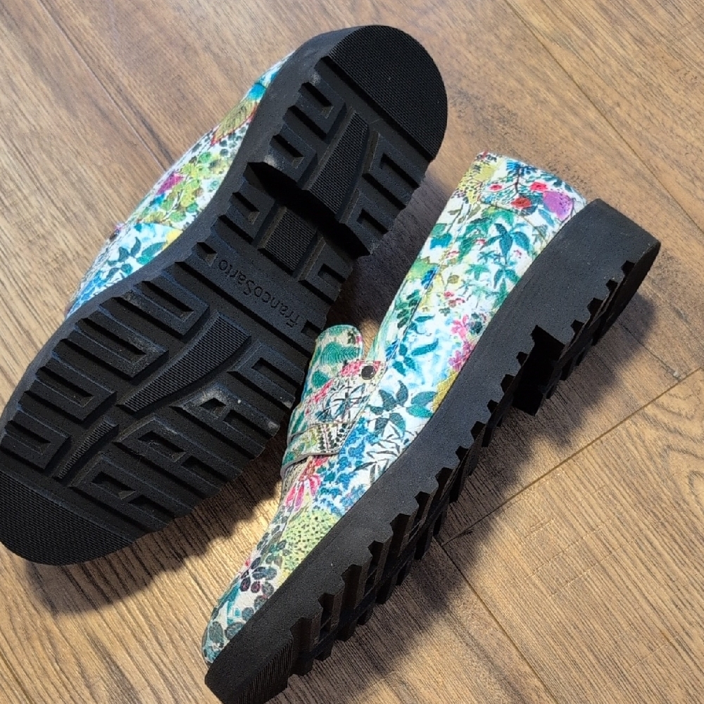 Franco Sarto Multicolor Floral Loafers - Picture 5 of 8